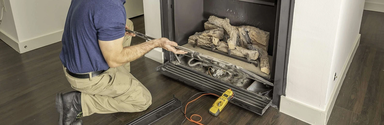 Wood Burning Fireplace